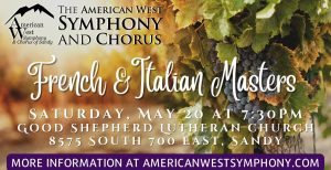 The American West Symphony May Concert @ The Libby Gardner Concert Hall |  |  | 