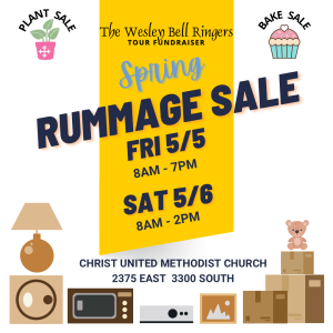 The Wesley Bell Ringers Spring Rummage Sale @ Christ United Methodist Church |  |  | 