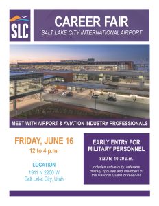 Career Fair – Salt Lake City International Airport @  |  |  | 